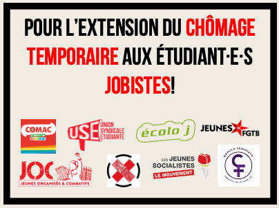 Covid-19: Plusieurs organisations politiques et syndicales, dont l'USE, revendiquent l'extension du chômage temporaire aux jobistes